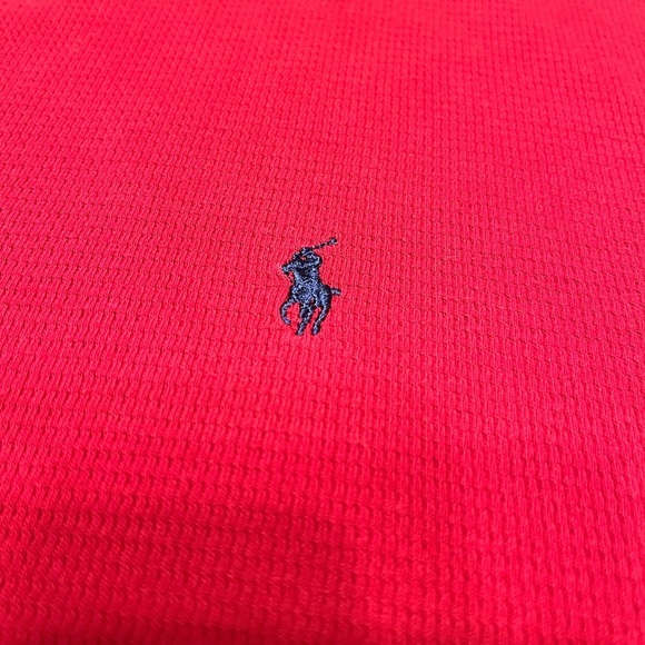 Polo Ralph Lauren Red Long Sleeve Sleep/Lounge Shirt Size L - Picture 3 of 6